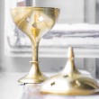 incense, incense burning container, brass container, goblet for incense