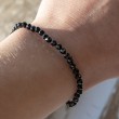 spinel, spinel crystal, spinel bracelet, spinel jewelry, black spinel, protection crystal
