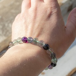 fluorite, fluorite crystal, fluorite jewellery, crystal bracelet, fluorite bracelet, calming crystal