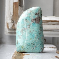amazonit večji kristal, poliran amazonit, težave s ščitnico trgovina s kristal