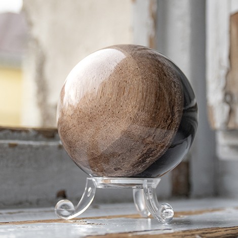 PETRPETRIFIED WOOD ball