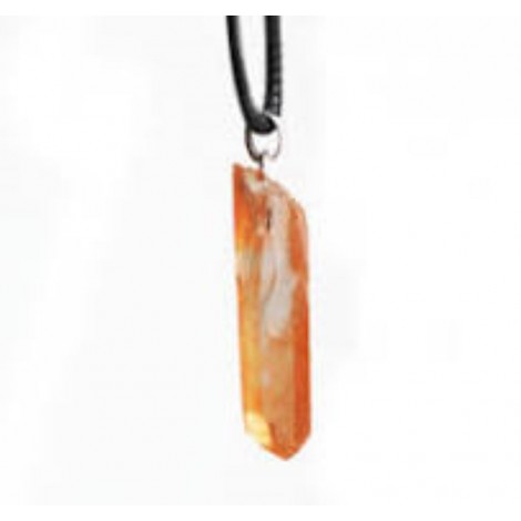 Tangerine quartz kvarc ogrlica špica