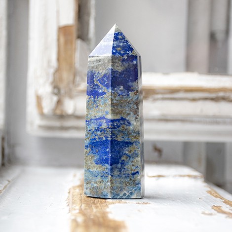 lapis lazuli, lapis lazuli kristal, obelisk, lapis lazuli obelisk, kristal za komunikacijo