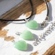 GREEN AVENTURINE necklace heart
