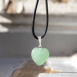 GREEN AVENTURINE necklace heart