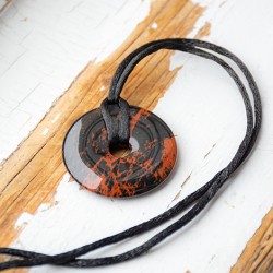 mahogany obsidian, mahogany obsidian necklace, crystal necklace, crystal jewelry, protection stone