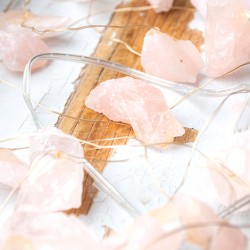 rose quartz, rose quartz crystal, crystal lights, rose quartz lights, fairy lights, love crystal