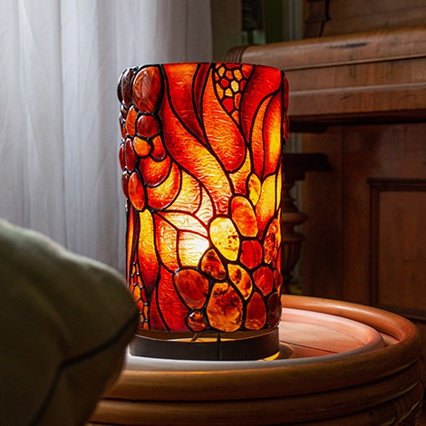 amber, amber crystal, amber lamp, amber light, crystal lamp, a lamp made out of amber