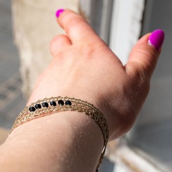 čipka, klekljan nakit, čipka zapestnica, slovenska čipka, čipka nakit