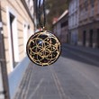 black tourmaline, gold, orgonite, orgonite necklace, orgonite jewellery