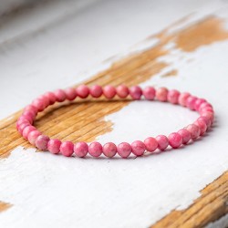 RHODONITE bracelet 4 mm