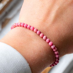 RHODONITE bracelet 4 mm
