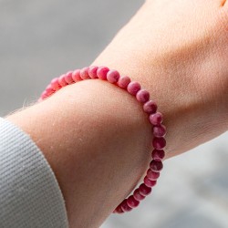 RHODONITE bracelet 4 mm