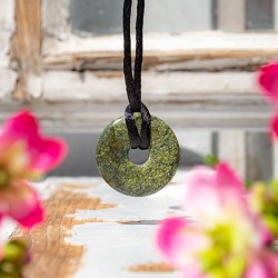 SERPENTINE donut pendant