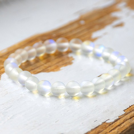OPALITE white children's bracelet 6 mm