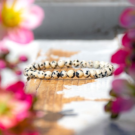 DALMATIN JASPER children's bracelet 4mm