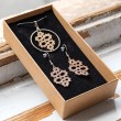 lace necklace earrings