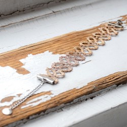 lace bracelet brass