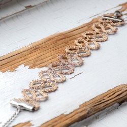 lace bracelet brass