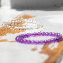 CLEAR CRYSTAL children's bracelet 4mm