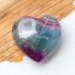 RAINBOW FLUORITE heart