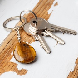 Tigrovo oko kristal za koncentracijo  TIGROVO OKO obesek za ključe