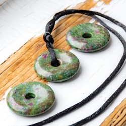 RUBY FUCHSITE necklace circle
