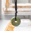RUBY FUCHSITE necklace circle