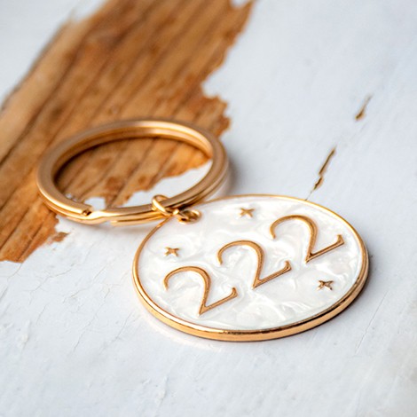 ANGEL NUMBER 222 Keychain