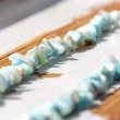 energecki nakit z larimarjem, ogrlica z modrim larimar kamnom, ogrlica za komunikacijo in mir larimar, unikatna larimar ogrlica