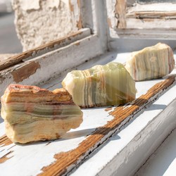 ARAGONITE crystal slice M