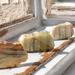 ARAGONITE crystal slice M