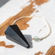 PENDULUM BLACK TURMALINE octagonal
