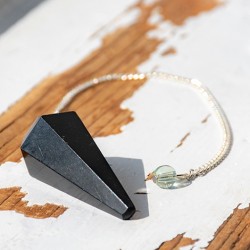 PENDULUM BLACK TURMALINE octagonal