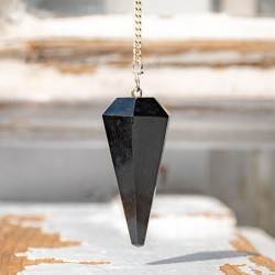 PENDULUM BLACK TURMALINE octagonal
