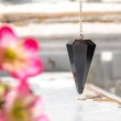 PENDULUM BLACK TURMALINE octagonal