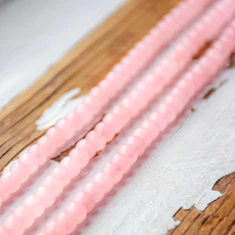 ROSE QUARTZ pearls 6mm