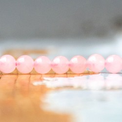 ROSE QUARTZ pearls 6mm