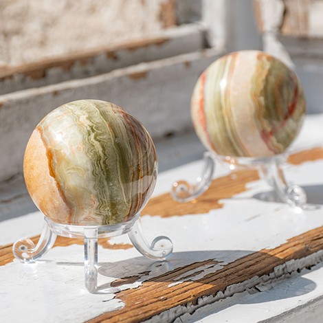 ARAGONITE crystal sphere 4-5 cm