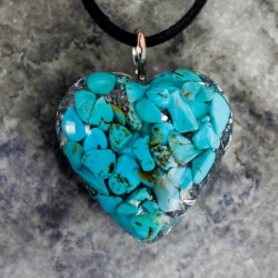 Turkiz, kristal, orgonit, ogrlica