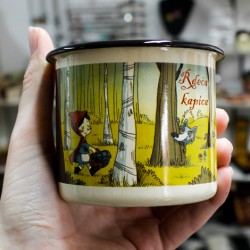 enamelled cup