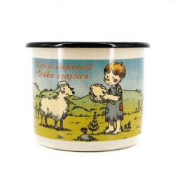 kdo je napravil vidku srajčico emajliran lonček, slovenske pravljice, darilo za otroka