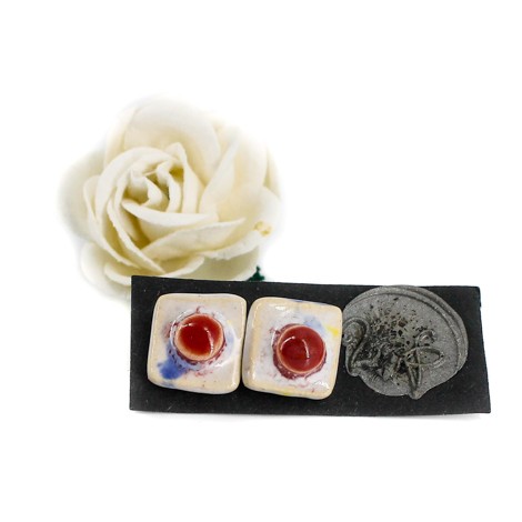 mini uhani iz keramike