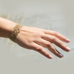 ČIPKA KLEKLJAN NAKIT zapestnica staro zlato